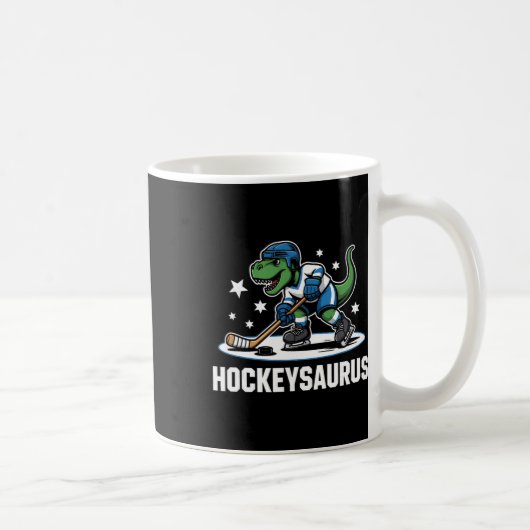 Hockeysaurus T-Rex Hockey Dinosaurier _1 Kaffeetasse (Rechts)