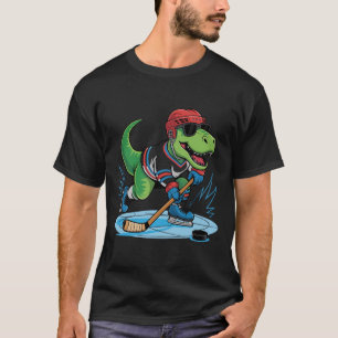 Hockeysaurus T-Rex Hockey Dinosaurier T-Shirt