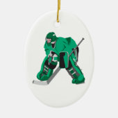 Hockeyschläger bereit keramik ornament (Vorne)