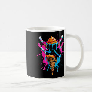 Hockeyschläger Eiscreme Streusel Tropf Sport Junge Kaffeetasse