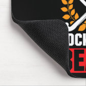 Hockeyschläger fallen wie ein Schmetterlingsblock Mousepad (Ecke)