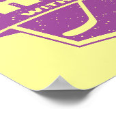 Hockeyschläger mit Sticks Poster (Ecke)