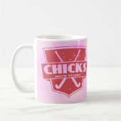 Hockeyschläger mit Sticks-Tasse Kaffeetasse (Links)
