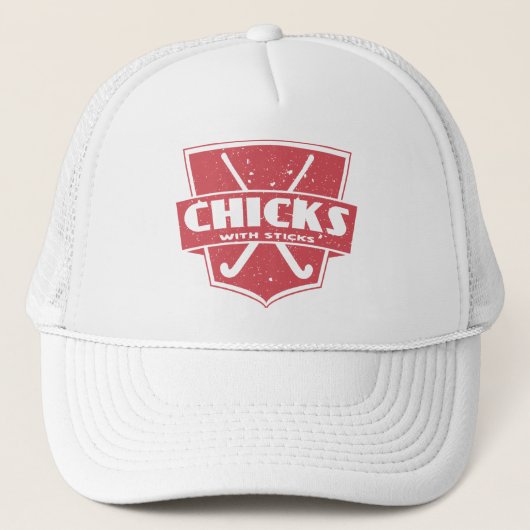 Hockeyschläger mit Sticks Truckerkappe (Vorderseite)