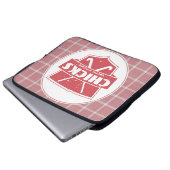 Hockeyschläger mit Sticks und Laptop-Sieb Laptopschutzhülle (Vorne Knopf)