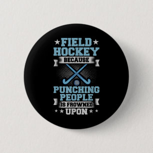 Hockeyschläger-Tor-Hallenspiel-Spielertraining Button