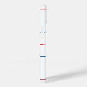 Hockeyschläger und Eishockeyschläger im Zentrum Case-Mate iPhone Hülle (Rückseite / Rechts)