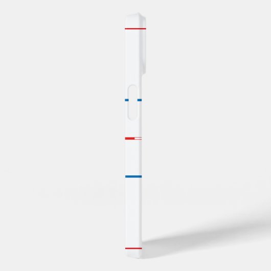 Hockeyschläger und Eishockeyschläger im Zentrum Case-Mate iPhone Hülle (Rückseite / Rechts)