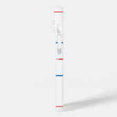 Hockeyschläger und Eishockeyschläger im Zentrum Case-Mate iPhone Hülle (Rückseite / Links)