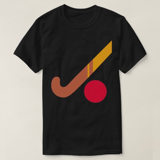Hockeyschläger und Kugelhockeygeschenk T-Shirt (Design vorne)