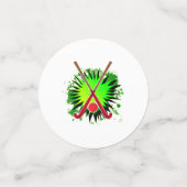 Hockeyschläger und Kugelschreiber Konfetti (Klein Vorderseite)