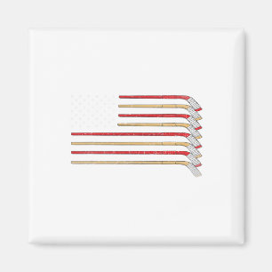 Hockeyschläger USA-Flagge Eishockey Jungen Hockeys Magnet