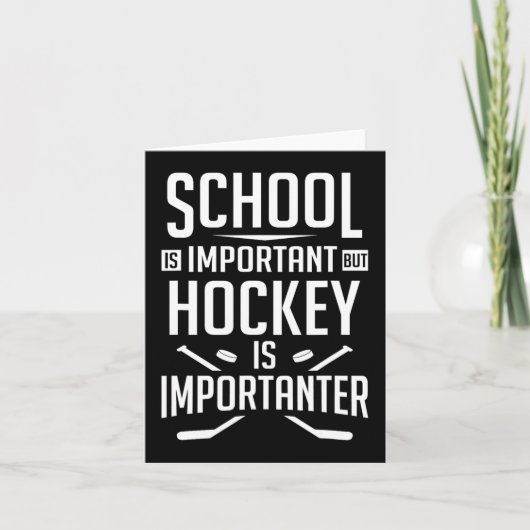 Hockeyschule ist wichtig, Hockey ist aber etwas kl Karte (Vorderseite)