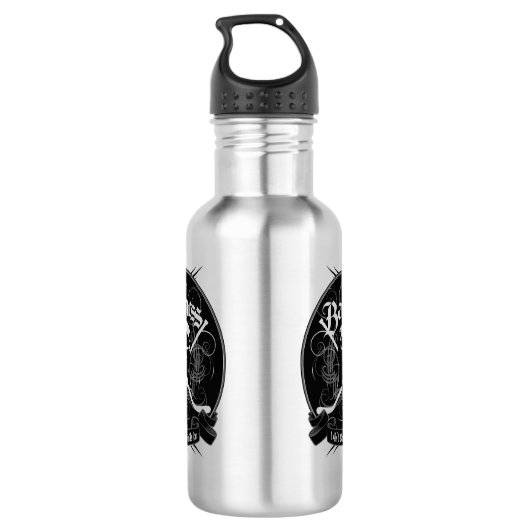 Hockeyschwäche Edelstahlflasche (Rückseite)