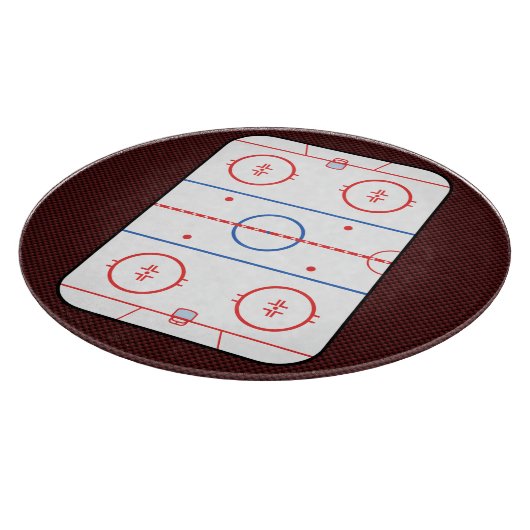 Hockeyspiel-Begleiter-Eisbahnen-Diagramm Schneidebrett (Ecke)