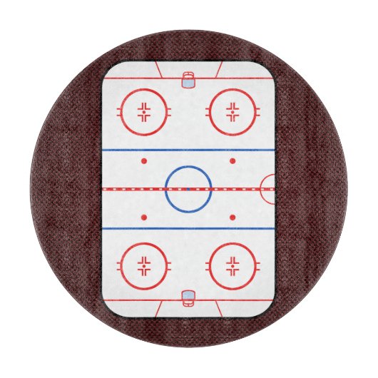 Hockeyspiel-Begleiter-Eisbahnen-Diagramm Schneidebrett (Vorderseite)