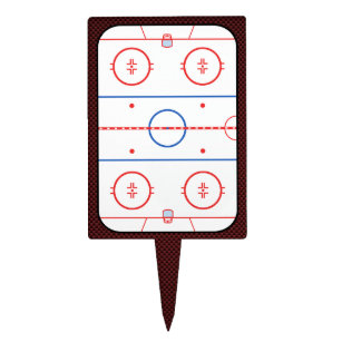 Hockeyspiel-Begleiter-Eisbahnen-Diagramm Torten Aufsatz