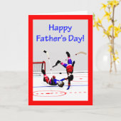 Hockeyspiel des Vaters Karte (Gelbe Blume)