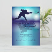 Hockeyspiel-Einladung Einladung (Stehend Vorderseite)