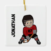 Hockeyspiel Keramikornament (Vorderseite)
