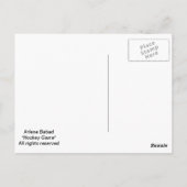 Hockeyspiel, Postkarte (Rückseite)