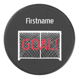 Hockeyspiel - Schwarzes Personalisiertes Eis Eishockey Puck