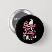 Hockeyspiel Tag Y'all _1 Button (Vorne & Hinten)