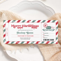 Hockeyspiel Überraschung Weihnachtsgeschenk Ticket
