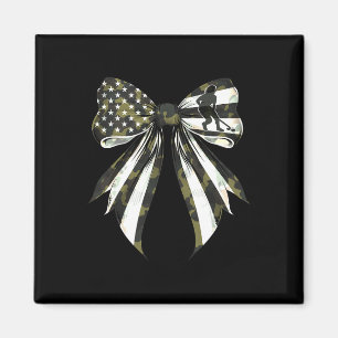 Hockeyspieler 4. Juli Amerikanische Flagge Camo Magnet