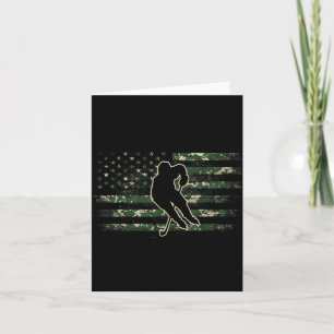 Hockeyspieler Amerikanische Flagge USA Camo Patrio Karte