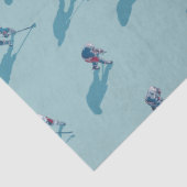 Hockeyspieler auf Eis Seidenpapier (Detail)