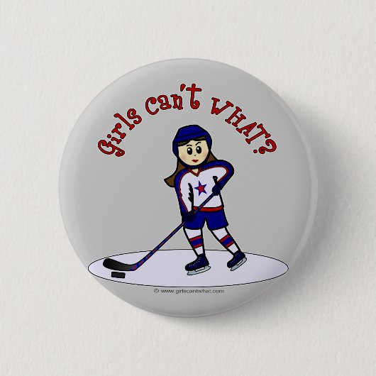 Hockeyspieler Button (Vorderseite)