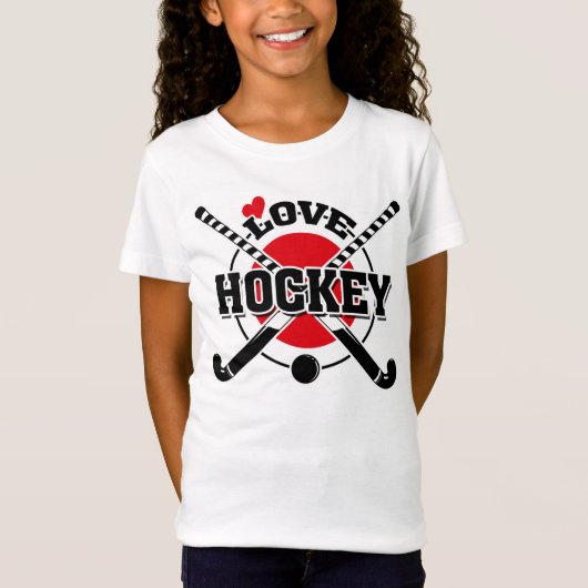 Hockeyspieler, Crossed Hockey Sticks T-Shirt (Vorderseite)