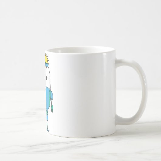 Hockeyspieler Ei Kaffeetasse (Rechts)