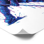 Hockeyspieler Eiscreme-Drip-Grafik Jugend Männer F Poster (Ecke)