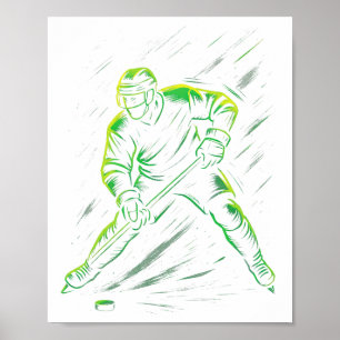 Hockeyspieler - Eishockey Athlet Sport  Poster