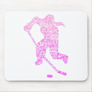 Hockeyspieler Eishockey Jugend Mädchen Frauen Kind Mousepad