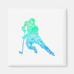 Hockeyspieler Eishockey Jugend Männer Kinder Junge Magnet