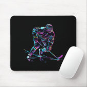 Hockeyspieler Eishockeyleistung Mousepad (Mit Mouse)