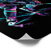 Hockeyspieler Eishockeyleistung Poster (Ecke)