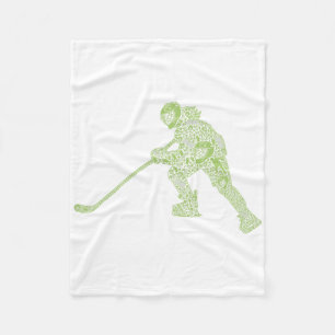 Hockeyspieler Fans Jugend Eishockey Liebhaber Frau Fleecedecke