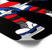 Hockeyspieler Hockey Fans  Poster (Ecke)