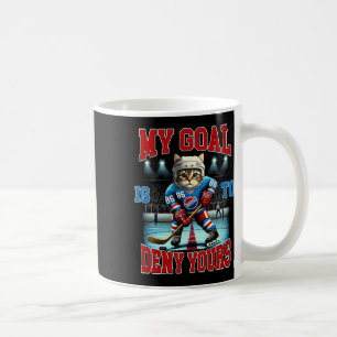 Hockeyspieler Hockey Katze Liebhaber Mein Ziel ist Kaffeetasse