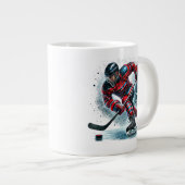 Hockeyspieler Jumbo  Jumbo-Tasse (Vorderseite Rechts)
