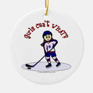 Hockeyspieler Keramikornament
