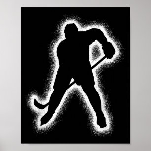 Hockeyspieler Kinder Jungen Männer Eishockey Poster
