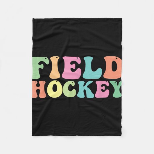 Hockeyspieler Mannschaftscoach Trainer Fleecedecke (Vorderseite)