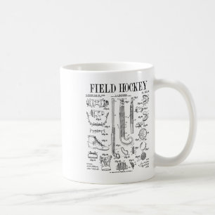 Hockeyspieler Mannschaftssport Lustig Vintage Pate Kaffeetasse