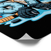 Hockeyspieler Nummer 67 Hockey Drip Meme Poster (Ecke)