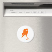 Hockeyspieler Orange Magnet (In Situ (Geschirrspüler))